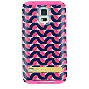 Trina Turk Samsung Galaxy S5 Dual Layer Protection Watermelon Patchwork Case NIB
